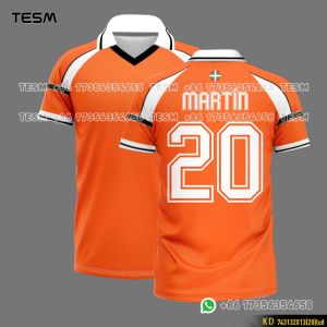 TESM Men Polo Shirt Breathable Football Sports T-Shirt Gym Workout Top Summer Street Collared Casual Tee