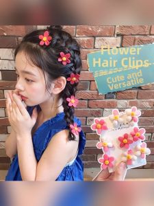 Mini Flower Hair Clips for Girls