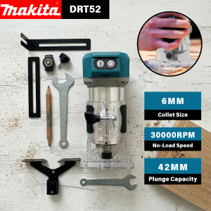 Makita | Makita DRT50 18V Cordless Trimmer Brushless Motor Professional Rechargeable Slotting and Milling Tool Edge Trimmer