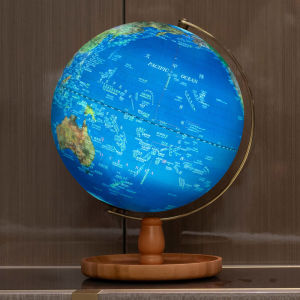 Funglobe 25cm Student Grade Small Size 3D Relief Topographic Globe Lamp Intelligent Home Decoration Educational Teaching Version