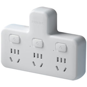 Philips | Multifunctional Kitchen Extension Socket with USB 1-to-3 Adapter