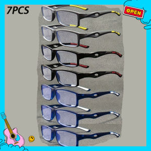 【+100~+400】7pcs of Retro Style Reading Glasses for Men and Women Durable and Lightweight Frame Suitable for Home and Office Wear