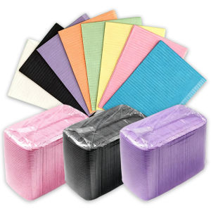 แผ่นรองทำความสะอาดสำหรับสักลายแบบใช้แล้วทิ้ง 15/50/125 ชิ้น หลากสี กันน้ำ ทำจากกระดาษทางการแพทย์ ใช้สำหรับทำเล็บ ต่อขนตา อุปกรณ์เสริม