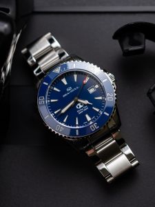Seagull Ocean Series Blue Ceramic Ring 300M Waterproof Diving Automatic Mechanical Mens Watch 416.32.3007 Sport Style Stainless Steel Band
