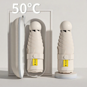 Sun Protection Capsule Umbrella Black Glue