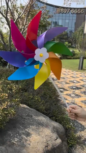 CANAMEK Garden Yard Party Outdoor Windmill Wind Spinner Ornament Decoration Kids Toys
