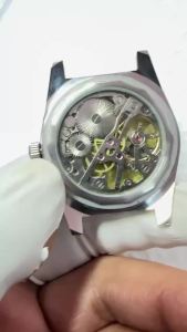 Heimdallr | Shanghai 8120 36mm Mechanical Watch Retro Hollow Design Formal Business Men Daily Birthday Holiday Anniversary Best Gift For Him