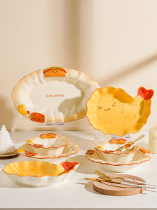 Đĩa Tráng Men Sứ Sáng Tạo Hình Bánh Vẽ Hoạt Hình Sáng Tạo Dùng Cho Bữa Sáng Đĩa Tráng Men Sứ Đựng Trái Cây Đĩa Đựng Tráng Men Sứ Dùng Cho Gia Đình