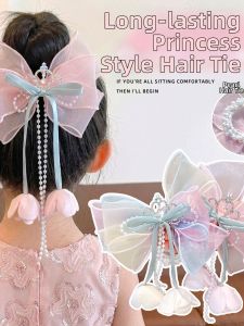 DUBAO | Bridal Crown Bowknot Non-Damaging Hair Ties
