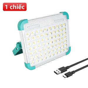 Đèn Cắm Trại Năng Lượng Mặt Trời Ngoài Trời Có Thể Sạc Lại 85000000LM Đèn Lồng LED Đa Chức Năng Có Móc Cảnh Báo Đèn Đường Chống Nước Cho Khu Vườn Ngày Lễ