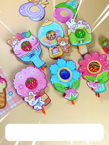 Thẻ Cắm Kẹo Mút - Giấy Bọc Thẻ Cài Kẹo Mút Họa Tiết Dễ Thương Làm Quà Tặng Dịp Đặc Biệt Siêu Đáng Yêu