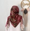 HIJAB SEGI EMPAT MOTIF-MOTIF TERBARU/KERUDUNG VOAL PREMIUM/JILBAB MOTIF BUNGA DAN SALUR. 