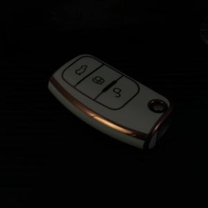 Bao Da Ốp Bảo Vệ Vỏ Bọc Chìa Khóa Chống Trầy Xước Cho Xe Ford Ecosport Fiesta Focus Mondeo Chìa Gập