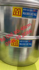 Chõ Hấp Xôi _ Đồ Hấp Xôi Nhôm Mạnh Hùng [ Kích Thước: 48cm ] _ HÀNG VIỆT NAM - SHOP CÓ XUẤT HĐ VAT