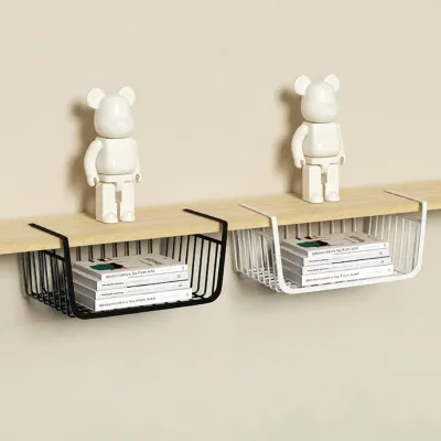 under Desk Storage Rack Dormitory Hanging Basket Good Things Desk under Hanging Wardrobe Partition Desktop Hanging Rack Rent House