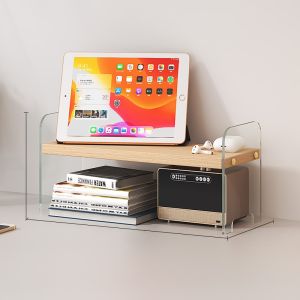 Acrylic Multi-layer Desktop Organizer Rack Cup Holder Office Desk Position Arrangement Shelf Home Furniture Display Rack