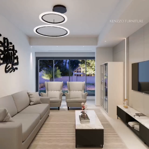 Kenzzo: Modern Simple Living Room Furniture TV Cabinet with Storage - IowaTV Cabinet and Coffee Table