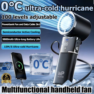 Kipas Mini [WP]2025 Ultra AI Turbo fan 9800 mAh 53 hours battery life ADDLOVE Handheld fan Portable with Ice Cooling Pad Rechargeable Mini Fan Strong Wind 100 Gear High-Speed For Commuting Outdoor kipas Mini