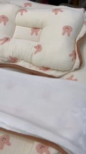 ครบเซ็ตที่นอน 4 ชิ้น พรีเมียม จัมโป้ พร้อม ส่ง สูง สำหรับ หมอนผ้าห่ม ทำจาก ผ้ามัสลิน