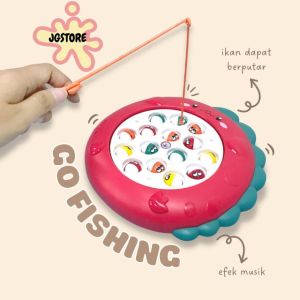Mainan Pancing-pancingan Ikan Fishing Game Playset Musik Free Alat Pancing Go Fishing