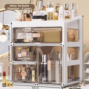 Elegant Drawer-Style Acrylic Makeup Organizer
