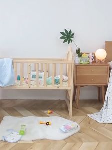 Bincoo 3 Tier Trolley Cart Organizer For Baby Trolley Cart Trolley Cart Organizer for Baby Organizer Storage Rack Shelf with Locking Wheels and Handle