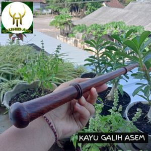 tongkat komando varian 35cm premium kayu kelor hitam galih asem setigi Cendana Nogosari kelor Jawa tengsek liwung macan