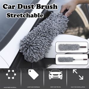 Car Brush Dusting Duster Wax Brush Sweeping Gray Cleaning Tools Supplies Car Was
