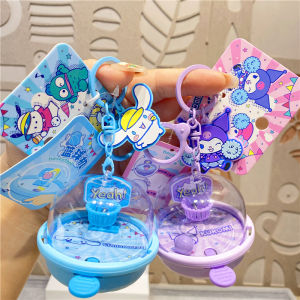 Sanrio Kuromi Electronic Sound Basketball Game Keychain Backpack Decorations Student Bookbag Accessories Girls Cartoon Series