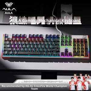 AULA | Gaming Office Mechanical Keyboard and Mouse Set 108 Keys