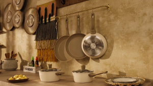 Amercook Luna 18cm Stone-Coated Non-Stick Saucepan – Induction Ready Toxin-Free All-Stove Compatible