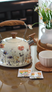 NaturHome New 3L Whistle Boiling Kettle Stainless Steel Whistling Tea Kettle - Loud Stovetop Whistle