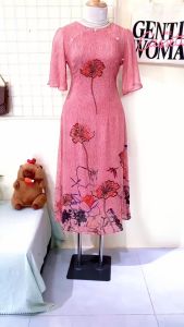 Đầm Trung Niên Sang Trọng Đi Làm Đi Tiệc Trang Nhã Thanh Lịch Quý Phái Sang Chảnh Cao Cấp tm2733