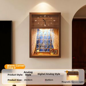 CTYLIGHTZ | Lighting No-drill Shelf for Display with Clock Function