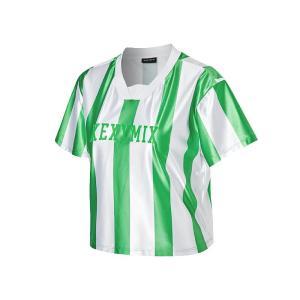 Breathable Loose Striped Sport Tshirt