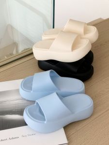 Womens Summer Thick Bottom Sandals Casual Beach Shoes Anti-Slip Outdoor Wear EVA Flat Heel Pure Color Simple Fashion Clogs