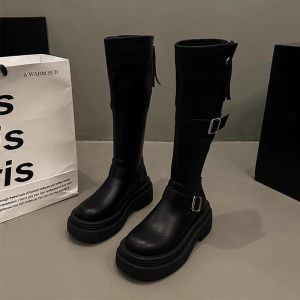 YX | Thick Heel Long Boots