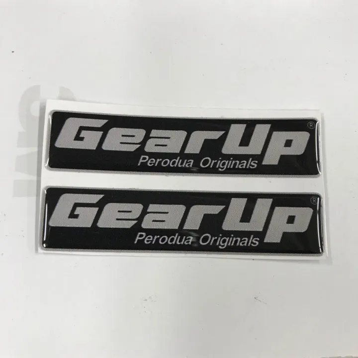 GEAR%20UP%20Logo%20Emblem%20Original%20Design%20Perodua%20Bezza%20Acia%20Myvi%20Ativa%20Alza%20Aruz%20Kancil%20Kelisa%20Kenali%20Kembara%20%20%20Size:%207cm%20x%201.6cm%20%20Ukuran:%2070%20x%2016mm%20%20Sticker%203M%20Original%20Design%20Perodua%20Emblem%20-%20Image%207