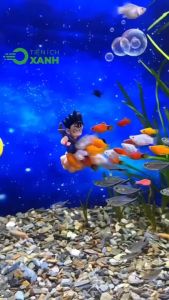 Thợ lặn thả nổi trang trí bể cá cảnh ̣(Rất đẹp) (Dài 10cm)