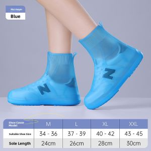 MONLEYTA | Thickened Waterproof Anti-Slip Wear-Resistant Silicone Rain Boot Covers For Men And Women High-Tube Outdoor Use In Rainy Days
