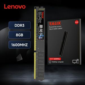 Lenovo | New With Retail Package Lenovo Talix DDR3 4GB 8GB Desktop RAM DDR 3 1600Mhz PC Memory Upgrade Compatible with Most Motherboards