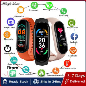Đồng hồ đeo tay chống nước đa chức năng chống nước Máy đo huyết áp nhịp tim chống Nam Nữ đo nhịp tim đồng hồ thông minh vòng đeo tay thông minh thể thao M6