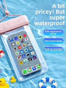OUXUAN | Sensitive Touch Screen Waterproof Bag for Beach Use High Clarity Seal Protection