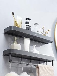 Ecoco | Wall-Mounted Drill-Free Bathroom Organizer