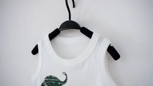 2023 Summer Children Boys Dinosaurs Cartoon Vest 100% Cotton Causal Sport Tank Top Clothes for 2-9 Years Kids