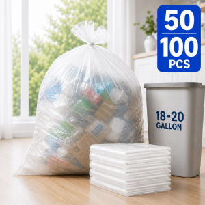 50/100PCS Drawstring Garbage Bag Large Capacity Handheld Trash Bags for Kitchen Bathroom Household Disposable Waste Bags