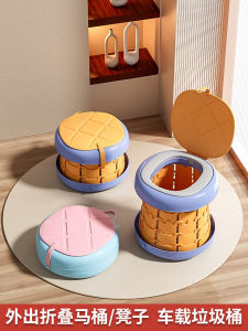 Portable Folding Toilet for Children Travel Outdoor Use Baby Girl Toilet Seat Bucket Portable Toilet for Kids on Car Tour