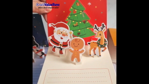 3/5/10/15pc Christmas Cards Quality 3D Pop-up Premium 11cm Ready local Singapore fast Shipping