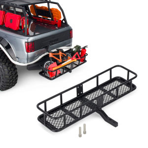 Metal Rear Bumper Back Hitch Carrier for 1/10 RC Crawler Car Axial SCX10 90046 AXI03007 Traxxas TRX4 D90 TF2 Upgrade