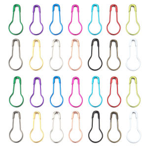 200pcs/lot Metal Safety Pins 22mm Colorful Gourd Shape Safety Pin Knitting Marker Tag Hangtag Pins For DIY Sewing Tools